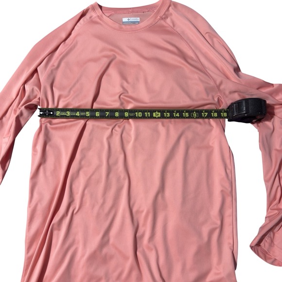 Columbia PFG Tidal Tee Long Sleeve Shirt Unisex Size L – Salmon UV Fishing Top - Picture 8 of 9